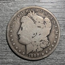 1890 O Morgan Silver Dollar Worn Condition Circulated picture