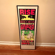 Rise Records Jesus Christ Superfly Poster  Frank Kozik Signed Framed Numbered picture