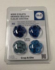 American Crafts Wide Eyelets, Blue - 6 Pack picture