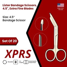 Set of 20 Lister Bandage Scissors, 4.5