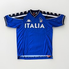 Vintage Italia Soccer Jersey XL Blue Y2K Kappa Futbol Sportswear NWT picture