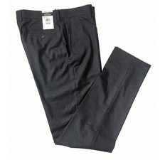 J.M. Haggar Premium Stretch Slim Fit Suit Pants Charcoal Basketweave 34x34 picture