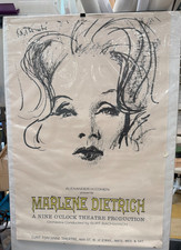Original Marlene Dietrich A  Nine O'Clock Theatre Production by René Bouché DS42 picture
