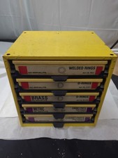 Servalite Asst 5 Drawer Cabinet w/ Contents As Pictured-Asst. D-Rings & Others picture