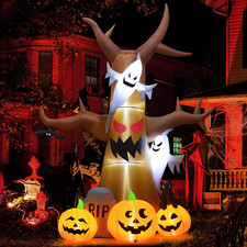 12 FT Halloween Inflatables Tree Outdoor Decorations Blow up Yard Scary Dead Tre picture
