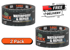 T-Rex Ferociously Strong Black Waterproof and Repair Tape 1.88 in x 10 yd (2 Pk) picture