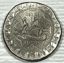 1622 Atocha 8 Reales Shipwreck .999 Silver Round Art Medal Cob Daniel Carr picture