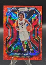 2020-21 Panini Prizm - Tyrese Maxey #256 Red Ice Prizm (RC) picture