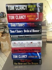 Lot of 9 Tom Clancy Hardcover Books Dust Jackets Some 1st Editions 1986-2000’s picture