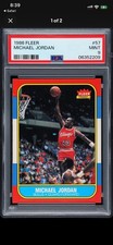 Fleer 1986 Michael Jordan Chicago Bulls #57 PSA 9 Graded RC insert CHASE HIT⬇️ picture