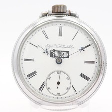 Antique 18s Elgin B. W. Raymond Railroad Pocket Watch 116 Fleur-De-Lis Hands picture
