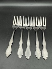Oneida Twilight Salad Forks Set of 5 Stainless 1881 Rogers Family Dining picture