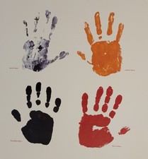U2, Extremely Rare -  U2 (all members) Handprints w/ COA (498/500) picture