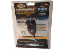 RoadPro 4 Pin Noise Canceling Microphone PS3004 W/9Ft Super Coil Cord New Sealed picture