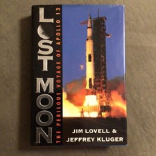 Houghton Mifflin Lost Moon Apollo 13 Hardcover Dust Jacket Signed Jim Lovell picture