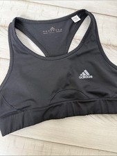 Adidas Techfit Black Racerback Sports Bra Medium Support EUC Size XS/S Gymcore picture