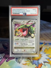 2009 POKEMON DIAMOND & PEARL BLACK STAR PROMO DP47 RAYQUAZA C LV.X-HOLO - PSA 5 picture