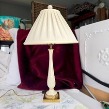 Lenox Florentine Collection Ivory Porcelain and Brass Table Lamp 20