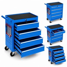 Heavy Duty 4-Drawer Rolling Tool Chest Steel Lockable Mobile Storage Cabinet picture