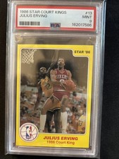 1986 Star Court Kings - Julius Erving #13 PSA 9 Mint. Low Population picture