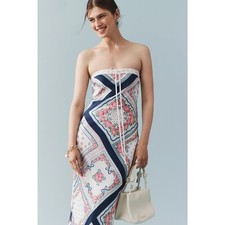 NWT Anthropologie For Love & Lemons Daisy Mae Strapless Midi Slip Dress $269 1X picture