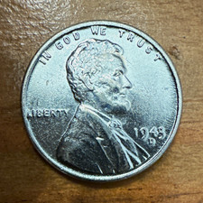 1943-D Original Luster 1C Lincoln Wheat Steel Cent Penny Business (Various) picture