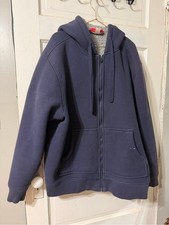 Craftsman Fleece-Lined Zip Hoodie in Blue picture
