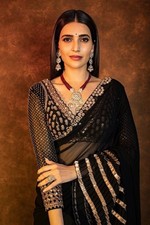 Bollywood Designer Georgette Saree Women Indian Wedding Party Wear Sari Blouse picture