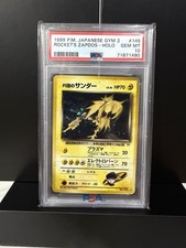 1999 P.M. JAPANESE GYM 2 ROCKET'S ZAPDOS - HOLO #145 PSA 10 picture