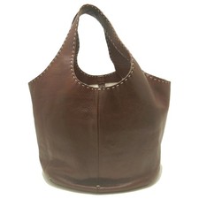 genten Tote Bag Euphrates 43450 Leather Dark brown/254386 picture