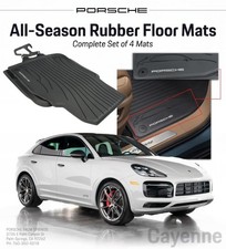 2023-2026 Genuine Porsche Cayenne All-Weather Floor Mats - Black picture