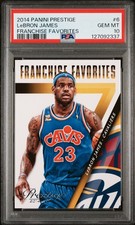 Lebron James 2014-15 Panini Prestige Franchise Favorites #6 PSA 10 Low Pop picture