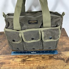 Waxed Canvas Shooters Bag Pouches Olive Green picture