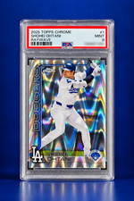 2025 Topps Chrome Shohei Ohtani RayWave Refractor PSA 9 Dodgers MINT picture