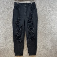 Shein Women's Jeans Size 4 Black High Rise Denim picture