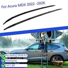 US Stock Black Roof Rack Rails Side Rails for 2022-2026 Acura MDX Cargo Carrier picture