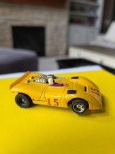 Aurora AFX HO Slot Car Can Am Race Car #15 Yellow Runs picture