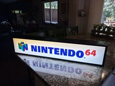 Vintage Nintendo 64 Light Up Sign N64 Video Game Console Display picture