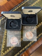 TWO BERMUDA 1972 SILVER WEDDING $1 PROOF SILVER COINS SEALED (see description) picture