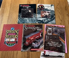 Vintage 1989-1992 Lionel Train Catalog Lot Toy Fair Stocking Stuffer Ads USA picture
