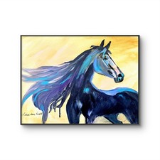 Stallion Horse  12x16  Original Abstract Horse Expressionsim Design Home Art picture