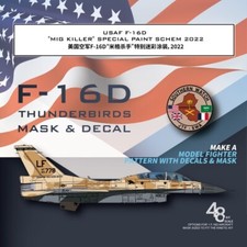 1/48 F-16D Mig Killer Special Paint 2022 Decals & Mask for Kinetic K48105 Model picture
