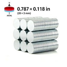 20/50/100pc Neodymium Disc Magnets Small Strong Assorted Sizes for Crafts Office picture