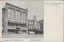Gardner's Greatest Store Gardner MA Goodnow Pearson CO Mitchell Postcard picture