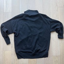 Abercrombie Soft A&F Collection Black Zip Up Hoodie Womens Medium 60/40 picture