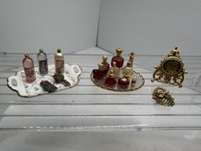 Vintage Dollhouse Miniatures Reutter Ladies Vanity Tray & Other Accessories 1:12 picture