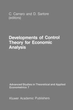 Developments of Control Theory for Economic Analysis, Paperback by Carraro, C... picture