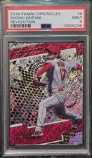 Shohei Ohtani 2018 Panini Chronicles Revolution Rapture #6 Rookie Card PSA 9 picture