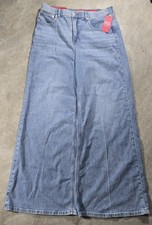  SPANX Supersmooth Authentic 360 Lightweight Super Wide Leg Jeans Large NWT picture