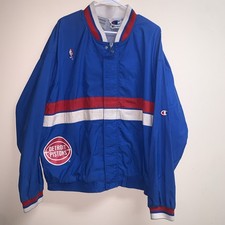 Vintage Detroit Pistons Warm Up Jacket NBA Authentic XXL Champion Bad Boys picture